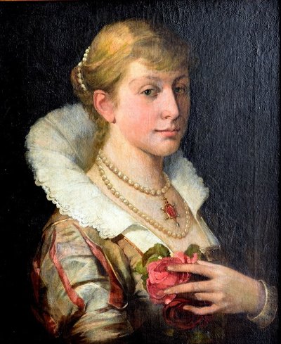 Lady with a Rose by Janez Šubic
